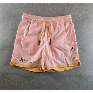 Jordan Women's Small Pink/Gold Woven Loose Fit Active Shorts DZ3343-610 SAMPLE‎